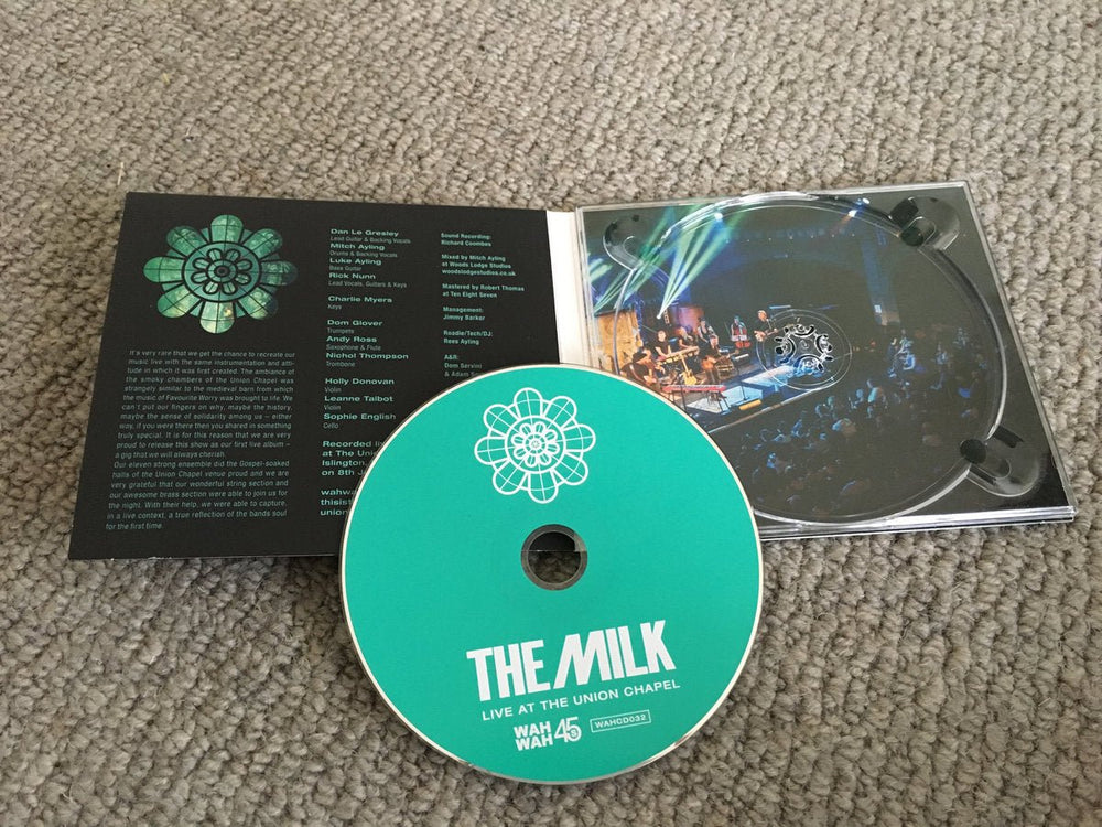 LIVE AT THE UNION CHAPEL - CD - The Milk Official Site - Records